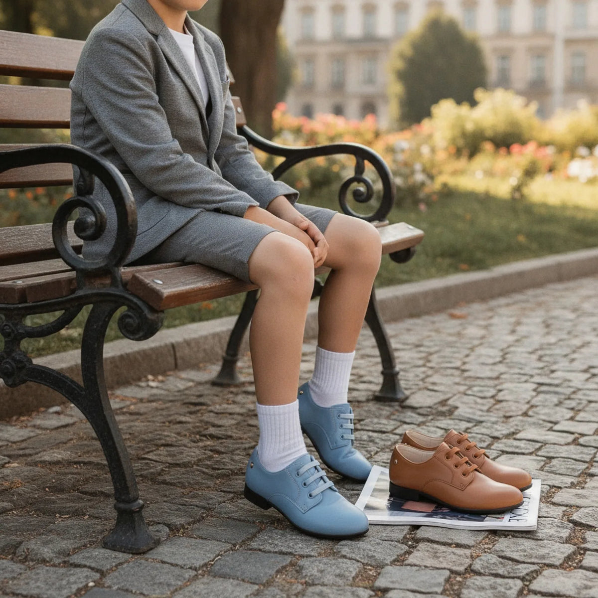 Néo Mocassins Garçon Lacets Élastiques Confort Élégant