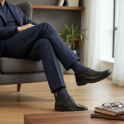 Mocassins Cuir Véritable - Confort & Élégance Homme
