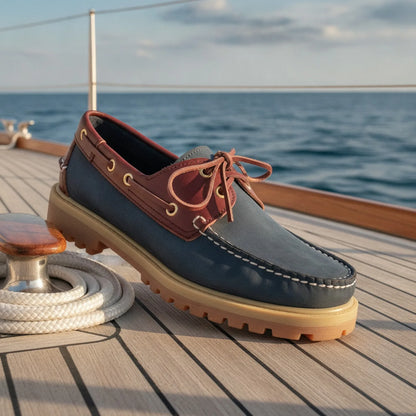 Elite Mocassins Cuir Véritable Style Britannique Homme
