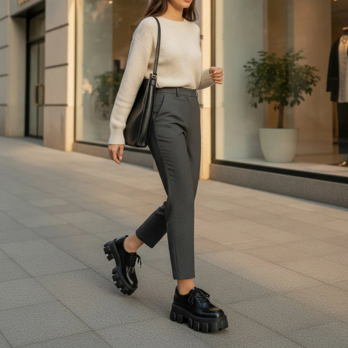 Nova Mocassins plateforme cuir végan style britannique