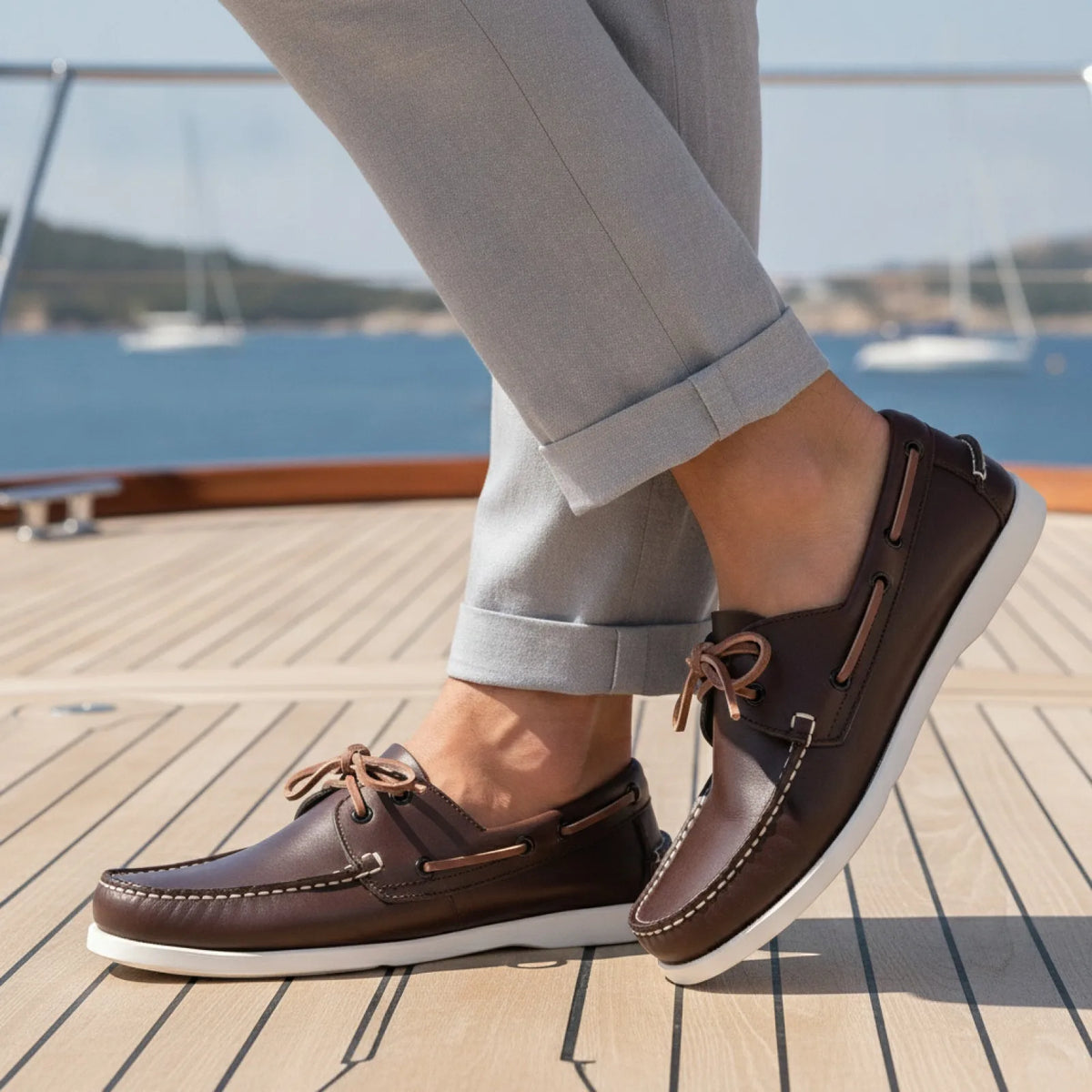 UrbanLux Mocassins Cuir Homme Ville Formels Lacets