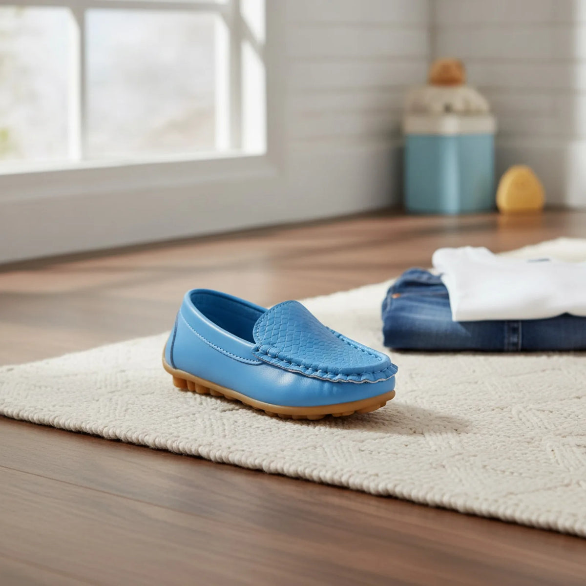 Kidissimo Mocassins enfant cuir souple qualité