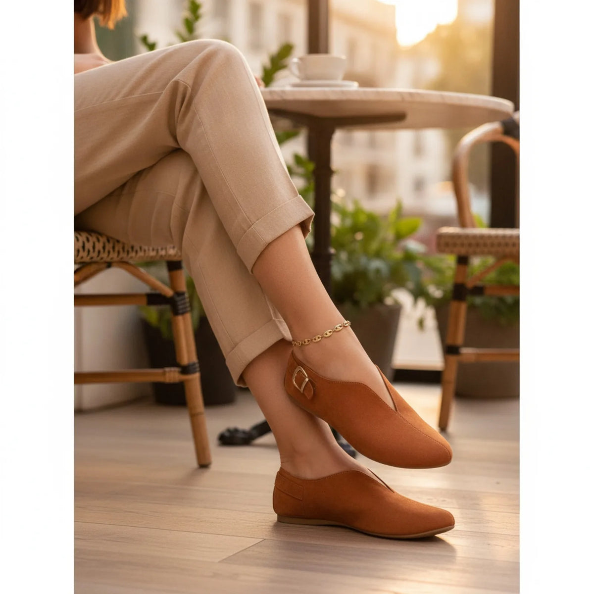 Nova Mocassins Daim Synthétique Été Sans Lacets