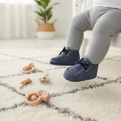Nova Bottillons Bébé Garçon : Moccasins Montants Lacets