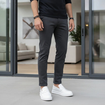 LuxeStep Mocassins Blancs Cuir Synthétique Homme