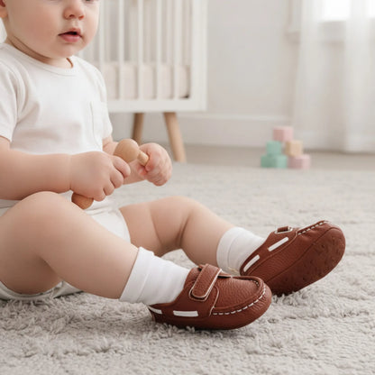 NovaKids Mocassins Bébé Bateau Velcro