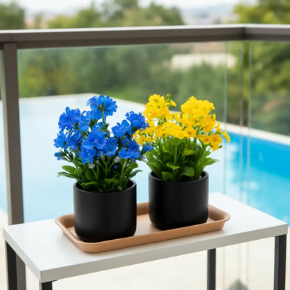 Coupelle rectangulaire pot de fleur