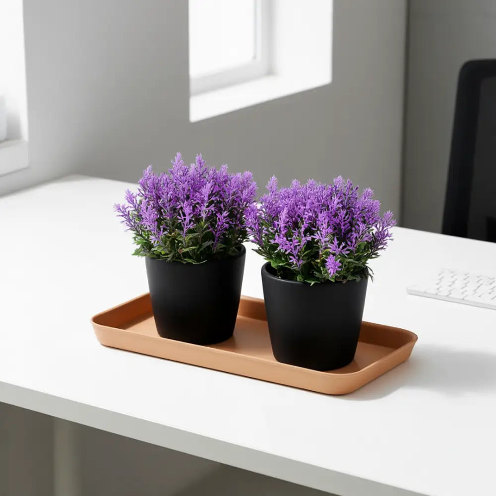 Coupelle rectangulaire pot de fleur