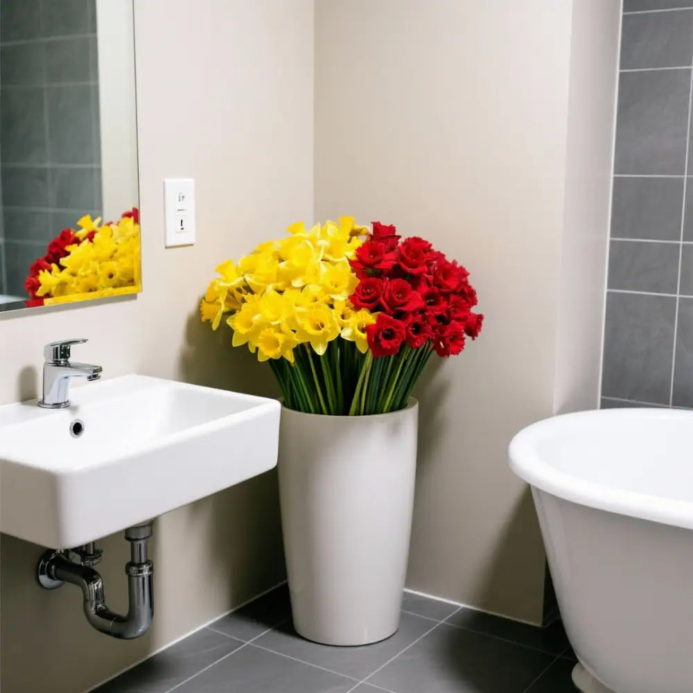 Grand pot de fleur avec réserve d'eau