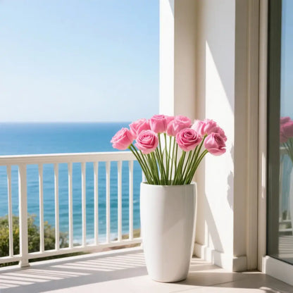 Grand pot de fleur avec réserve d'eau