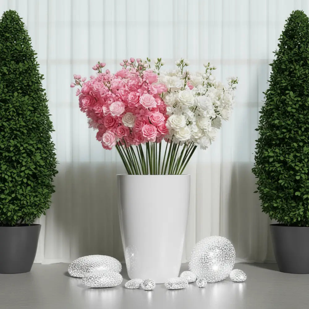 Grand pot de fleur avec réserve d'eau