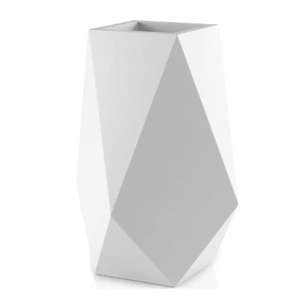 Lot de 3 Grand pot de fleur blanc extérieur