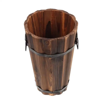 Grand pot de fleur bois