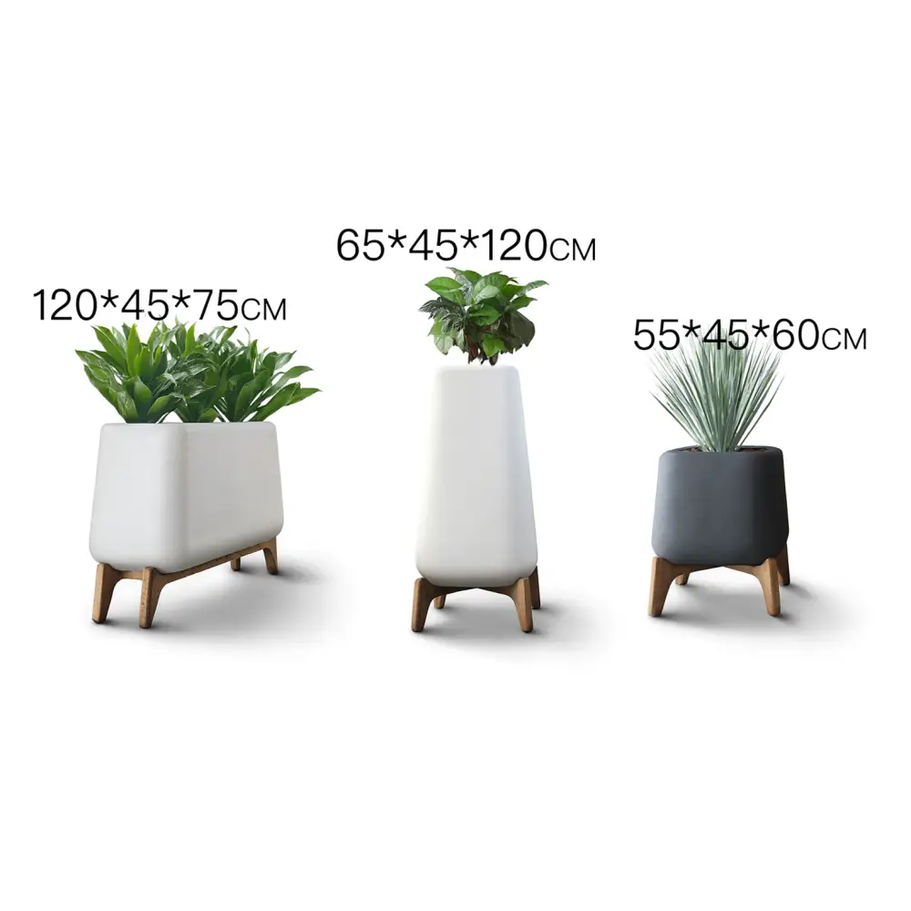 Lot de 3 Grand pot de fleur design