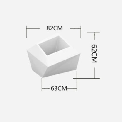 Lot de 3 Grand pot de fleur design extérieur