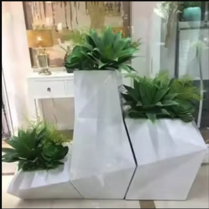 Lot de 3 Grand pot de fleur design extérieur