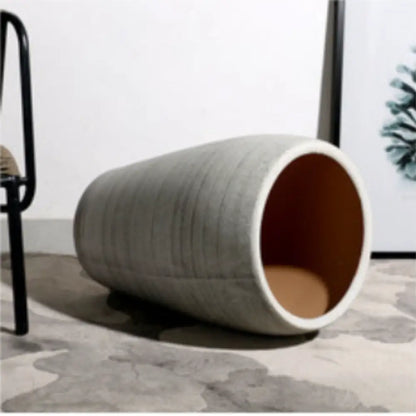 Grand pot de fleur en grès