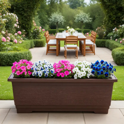 Grand pot de fleur extérieur 100 cm rectangulaire