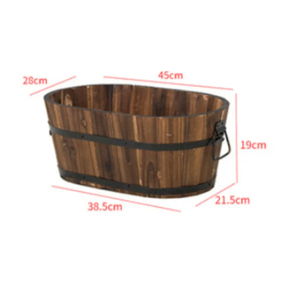 Grand pot de fleur exterieur en bois