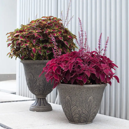 Grand pot de fleur extérieur en résine