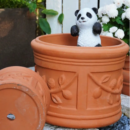 Grand pot de fleur extérieur en terre cuite