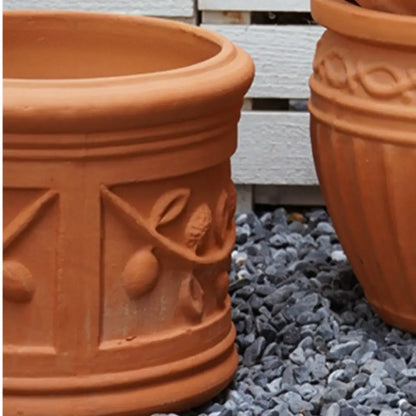 Grand pot de fleur extérieur en terre cuite