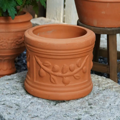 Grand pot de fleur extérieur en terre cuite