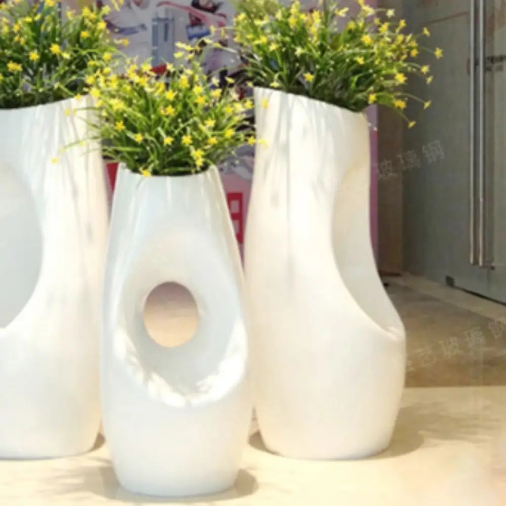 Lot de 3 Grand pot de fleur extérieur original