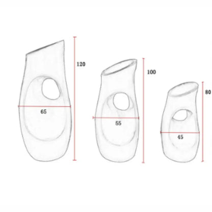 Lot de 3 Grand pot de fleur extérieur original