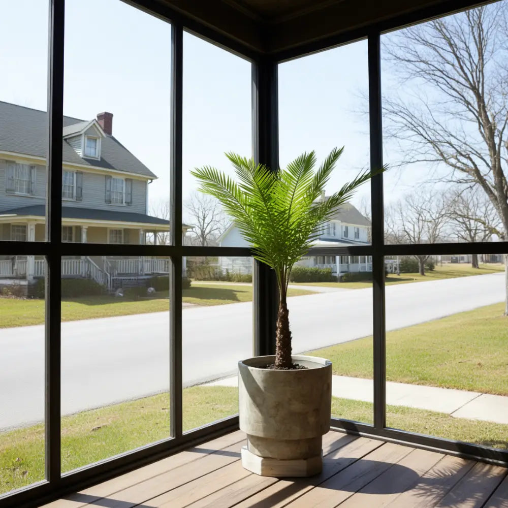 Grand pot de fleur exterieur pour palmier