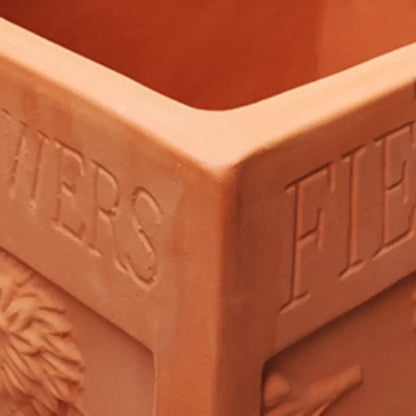 Grand pot de fleur extérieur rectangulaire