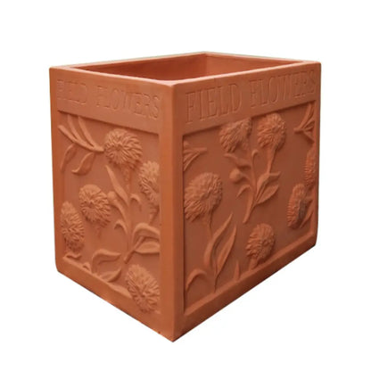 Grand pot de fleur extérieur rectangulaire