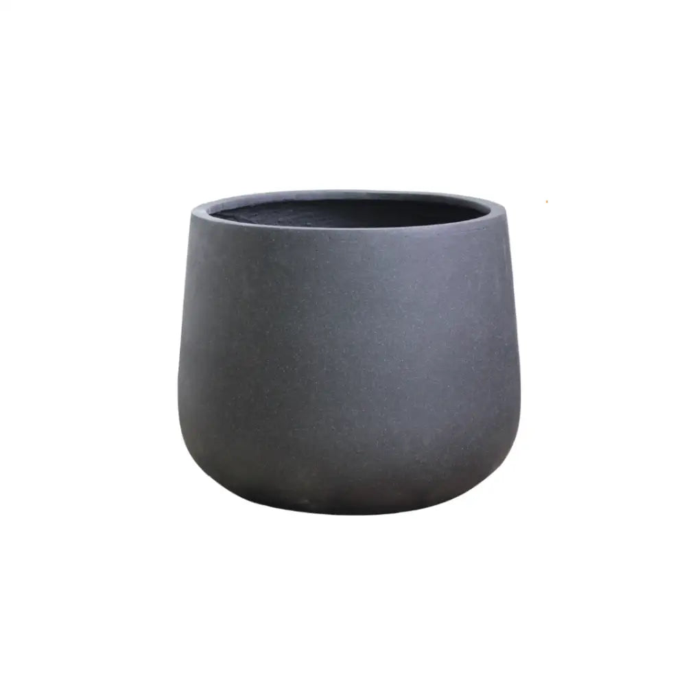 Grand pot de fleur noir extérieur