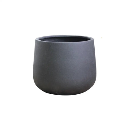 Grand pot de fleur noir extérieur