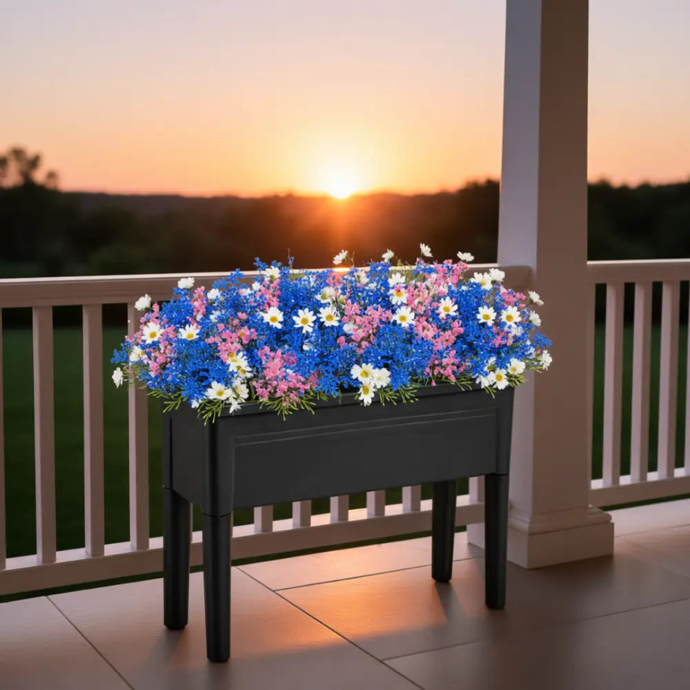 Grand pot de fleur rectangulaire