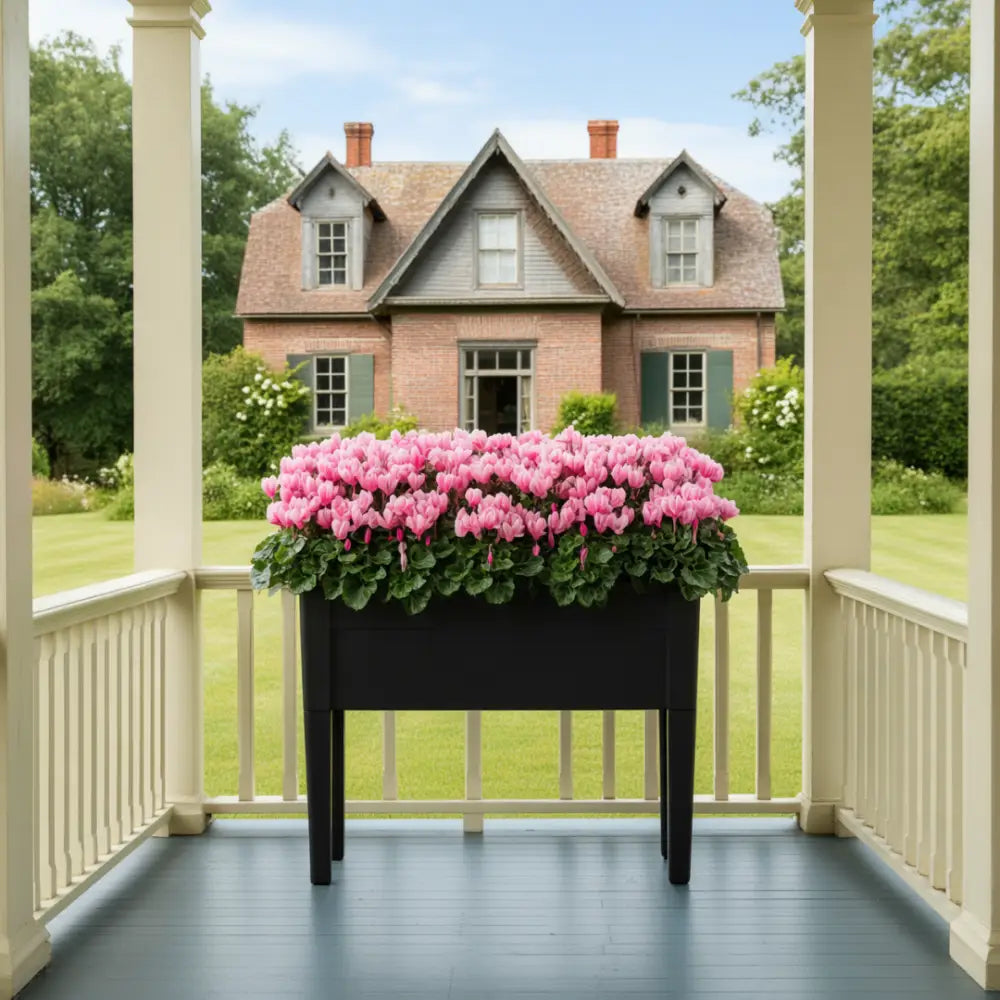 Grand pot de fleur rectangulaire