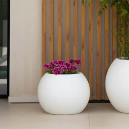 Grand pot de fleur rond