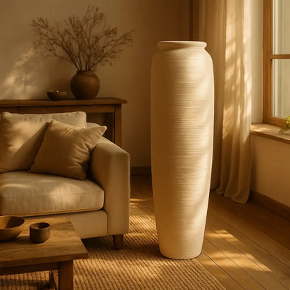 Grand vase à poser au sol pour pampa