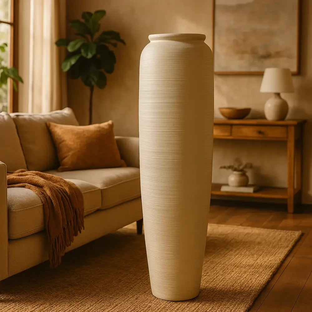 Grand vase à poser au sol pour pampa