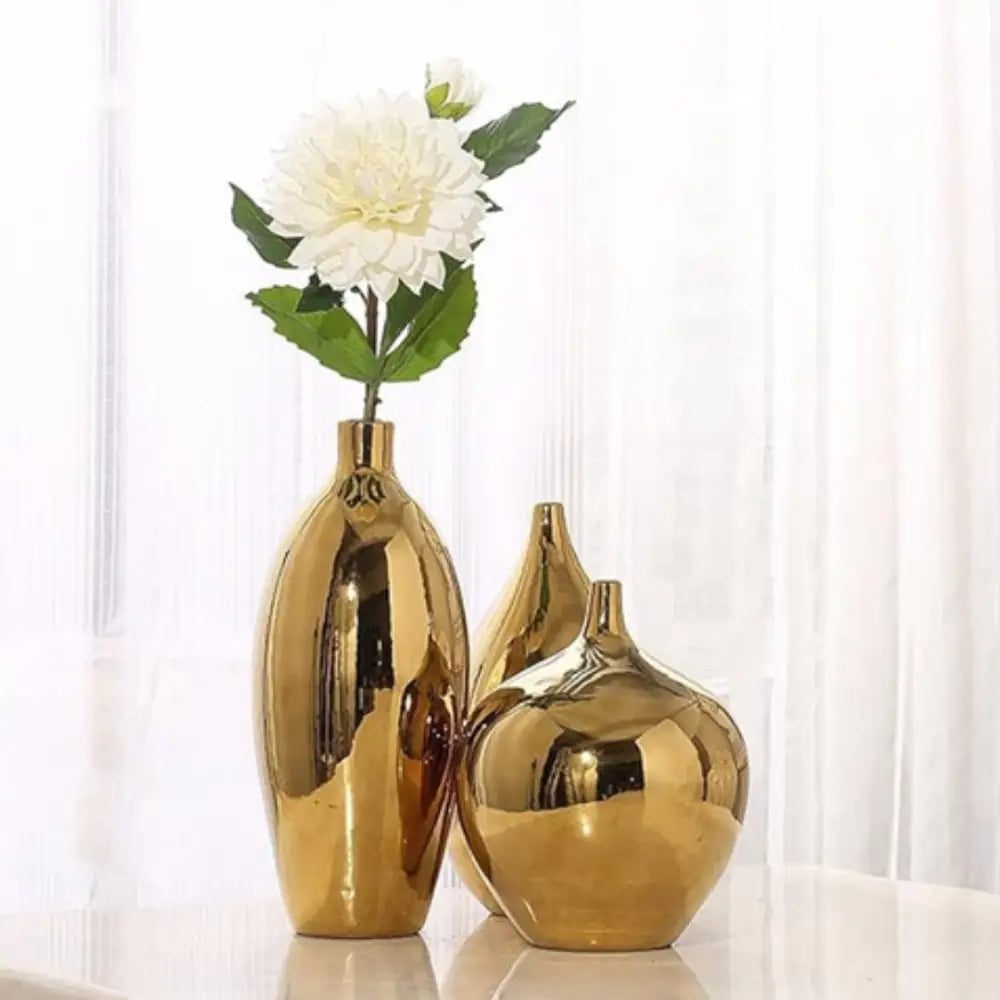 Grand vase doré design