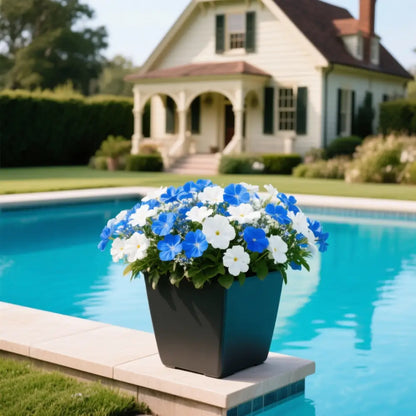 Gros pot de fleur carré