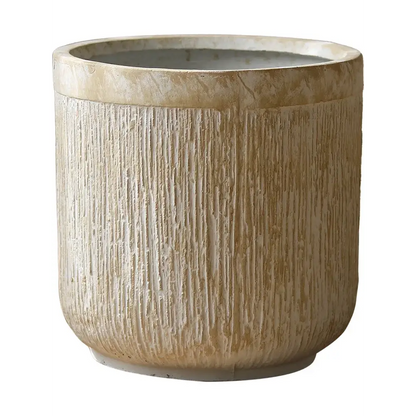 Gros pot de fleur en ciment