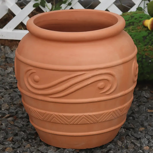 Gros pot de fleur extérieur terre cuite