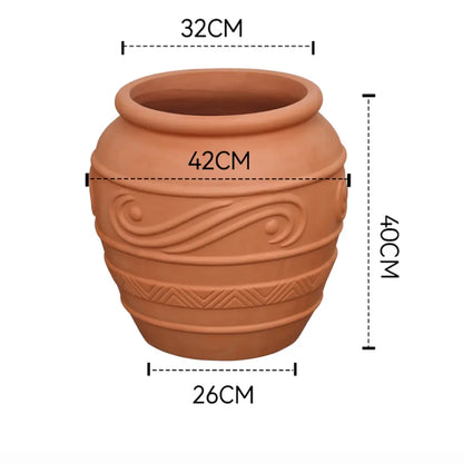 Gros pot de fleur extérieur terre cuite