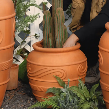 Gros pot de fleur extérieur terre cuite