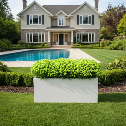 Gros pot de fleur rectangulaire