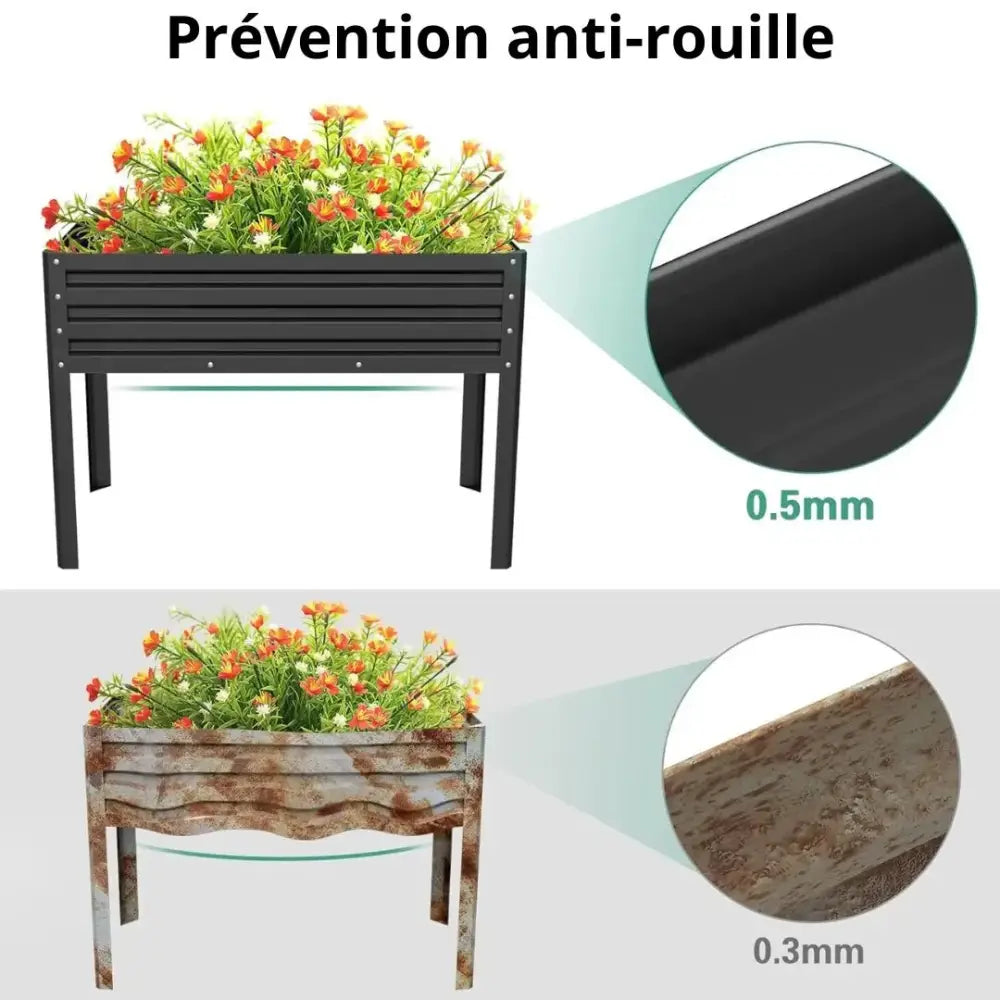 Jardinière haute sur pied