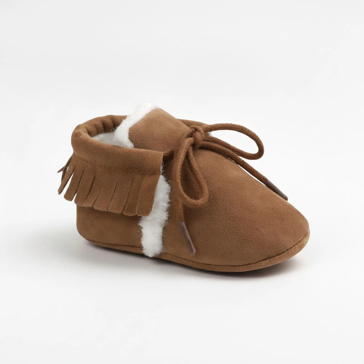 Kido Chaussons Mocassins Bébé Fille Hiver Simili Daim
