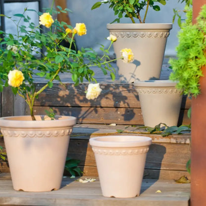 Lot de 3 pot de fleur plastique