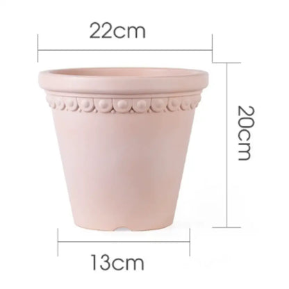 Lot de 3 pot de fleur plastique